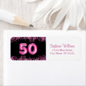 50. Geburtstag Hot Pink Ballon Schriftart | IMITAT (Insitu)