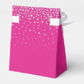 50. Geburtstag Hot Pink Funkelnd Danke Geschenkschachtel (Rückseite)