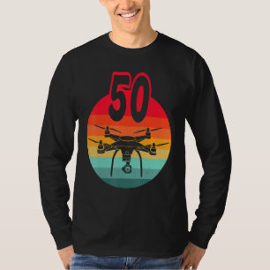 50. Geburtstag I Retro Remote Kontrolle Drohnen mi T-Shirt
