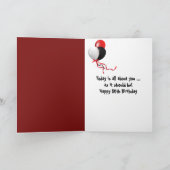 50. Geburtstag im Scheinwerferlicht Karte (Innenseite)