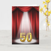 50. Geburtstag im Scheinwerferlicht Karte (Gelbe Blume)
