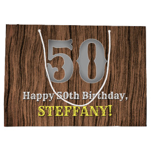 50. Geburtstag: Inspirierter Country Western Look, Große Geschenktüte