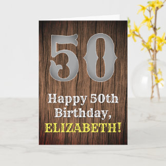 50. Geburtstag: Inspirierter Country Western Look, Karte