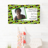 50. Geburtstag JAMAICA FLAG Custom Foto Banner (Insitu)