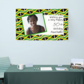 50. Geburtstag JAMAICA FLAG Custom Foto Banner (Messeveranstaltung)