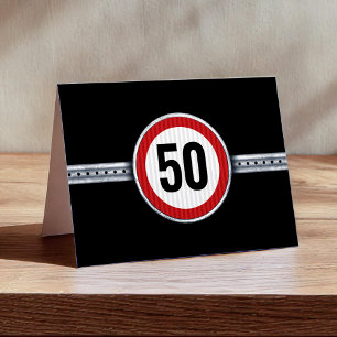 50. Geburtstag - JEDES ALTER Dankeskarte