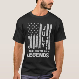 50. Geburtstag Juli 1971 Die Geburt der Legenden T-Shirt