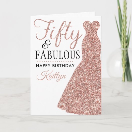 50. Geburtstag Karte (Vorderseite)