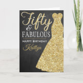 50. Geburtstag Karte (Vorderseite)
