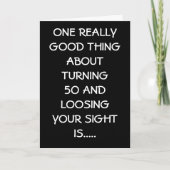 50. GEBURTSTAG KARTE (Vorderseite)