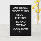 50. GEBURTSTAG KARTE (Gelbe Blume)