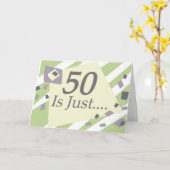 50. Geburtstag Karte (Gelbe Blume)