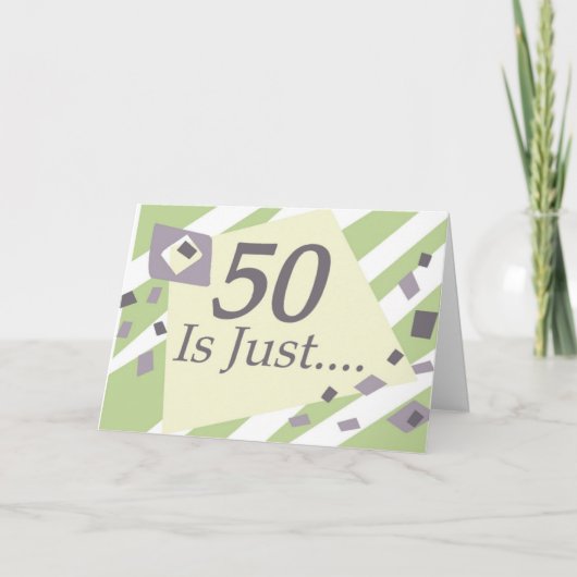 50. Geburtstag Karte (Vorderseite)