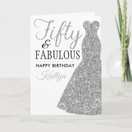 50. Geburtstag Karte (Vorderseite)