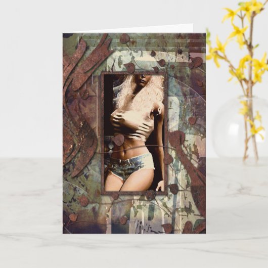 50. Geburtstag Karte (Gelbe Blume)