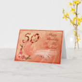 50. Geburtstag Karte (Gelbe Blume)