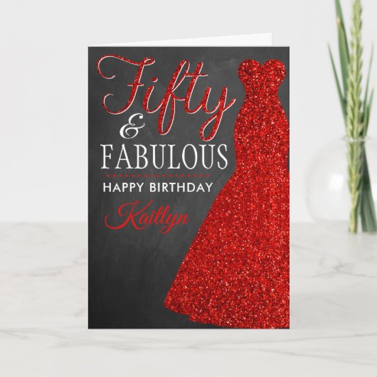 50. Geburtstag Karte (Vorderseite)