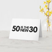 50. Geburtstag Karte (Gelbe Blume)