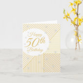 50. Geburtstag Karte (Gelbe Blume)