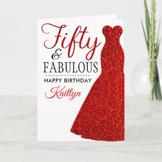 50. Geburtstag Karte (Vorderseite)