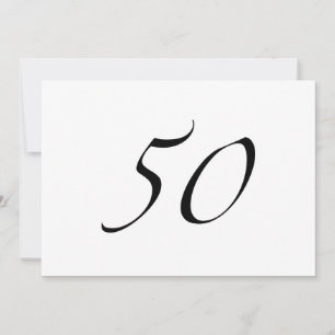 50. Geburtstag Karte