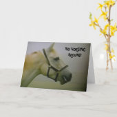 "50. GEBURTSTAG" KEIN PFERDEN KARTE (Gelbe Blume)