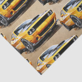 50. Geburtstag klassischer Muskelwagen Seidenpapier (Ausschnitt)