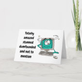 "50." GEBURTSTAG-KONFUSED COMPUTERkarte Karte (Vorderseite)