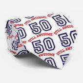 50. Geburtstag Krawatte (Gerollt)