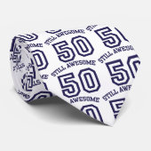 50. Geburtstag Krawatte (Gerollt)