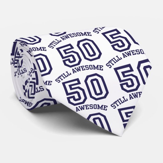 50. Geburtstag Krawatte (Gerollt)