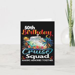 50. Geburtstag Kreuzplatz Freunde Familienurlaub Karte