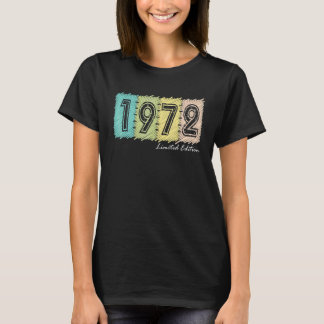 50. Geburtstag Ladys Gents 50 Jahre Vintag 1972 T-Shirt