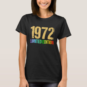 50. Geburtstag Ladys Gents 50 Jahre Vintag 1972 T-Shirt