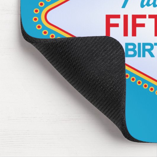 50. Geburtstag Las Vegass Mousepad (Ecke)