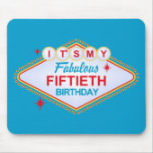 50. Geburtstag Las Vegass Mousepad (Vorne)