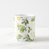 50. Geburtstag Lemon Citrus Botanical Kaffeetasse (Mittel)