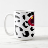 50. Geburtstag Leopard Pelzmuster Kaffeetasse (Links)
