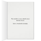 50. Geburtstag Lila Daisies (Innen (Rechts))