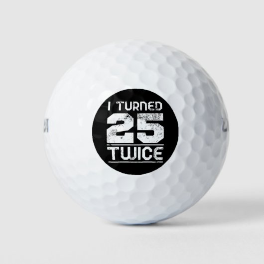 50. Geburtstag Lustig Golfball (Vorderseite)