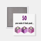 50. Geburtstag Magnet (Vorderseite/Rückseite)