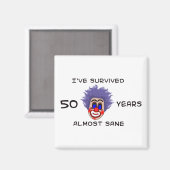 50. Geburtstag Magnet (Vorderseite/Rückseite)