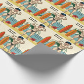 50. Geburtstag 💪 🤣 Mens Funny Bodybuilder Muscle Geschenkpapier (Ecke)