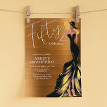 50. Geburtstag mit fabelhaftem Elegant Einladung<br><div class="desc">Erstellen Sie Ihre eigene 50. Geburtstagsfeier-Einladung! Personalisieren Sie dieses Design mit Ihrem eigenen Text. Sie können dieses Design weiter anpassen,  indem Sie den Link "Weitere Anpassung" auswählen,  falls gewünscht.</div>