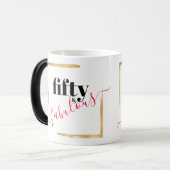 50. Geburtstag mit fabelhaftem Elegant Verwandlungstasse (Vorderseite Links)