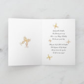 50. Geburtstag mit goldenen Schmetterlingen Karte (Innenseite)