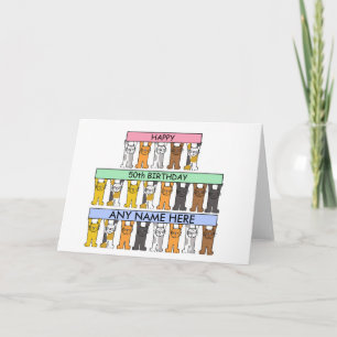 50. Geburtstag mit jedem Namen anpassen. Karte