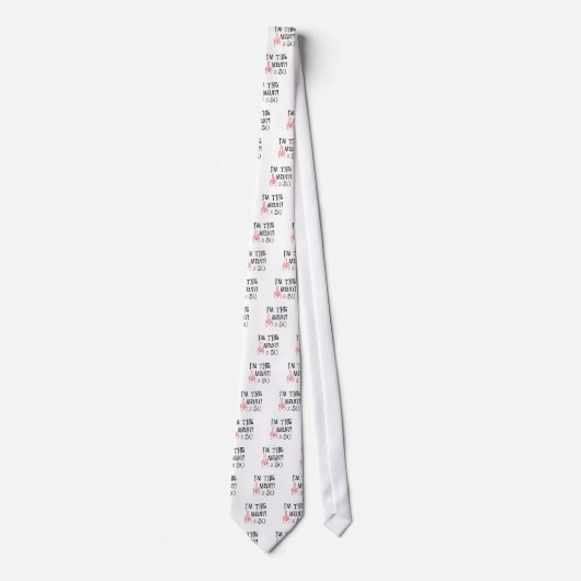 50. Geburtstag Mittelfinger-Gruß Krawatte (Vorderseite)