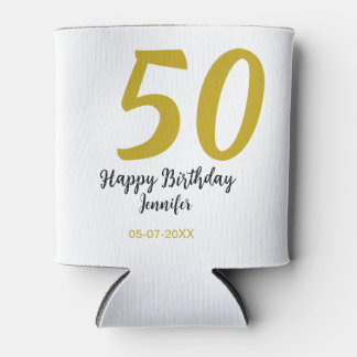 50. Geburtstag Name Datum Jahr schwarze Vorlage ge Dosenkühler