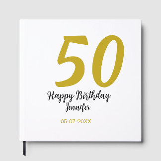 50. Geburtstag Name Datum Jahr schwarze Vorlage ge Gästebuch